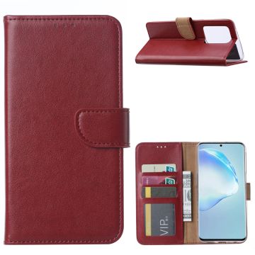 Samsung Galaxy S20 Ultra Portemonnee hoesje / Boek hoesje - Bordeaux