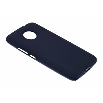 Motorola Moto E4 Plus Case Zwart TPU Hoesje Matte Finish Slim Profile