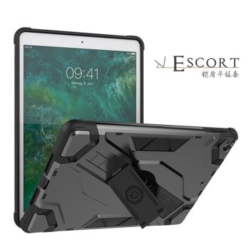 Hoes geschikt voor iPad - 5e / 6e generatie (2018 / 2017) Armor Hoesje Escort case met kickstand - Spacey Gray