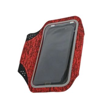 Sportarmband Geschikt voor Samsung Galaxy M51 Fabric/Stof - Grijs / Rood