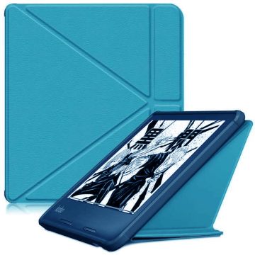 Kobo Libra H20 hoesje Donker Groen - kobo libra h20 sleepcover - kobo ereader Libra H20 hoes Bookcase - Hoes voor Kobo Libra h20 met Sluiting en Auto Sleep Functie
