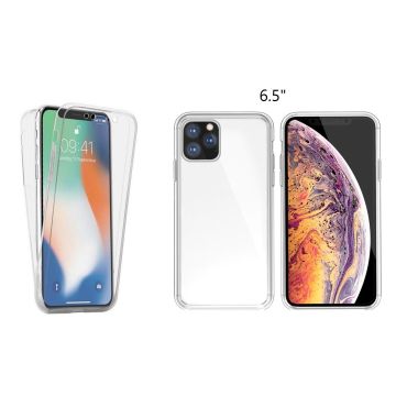 Ntech hoesje 360° Hoesje 2 in 1 Case - Geschikt voor iPhone 11 Pro Max Transparant