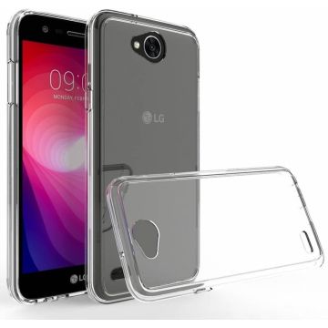 LG Xpower 2 transparant tpu back cover hoesje