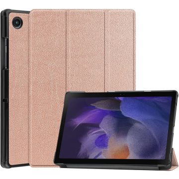 Hoes geschikt voor Samsung Galaxy Tab A8 – Samsung tab A8 (2021 / 2022) Trifold tablet hoes - Goud