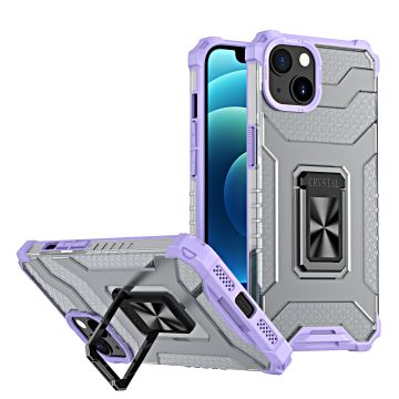 Hoesje Geschikt voor iPhone 13 transparent rugged case Met Ringhouder – Paras