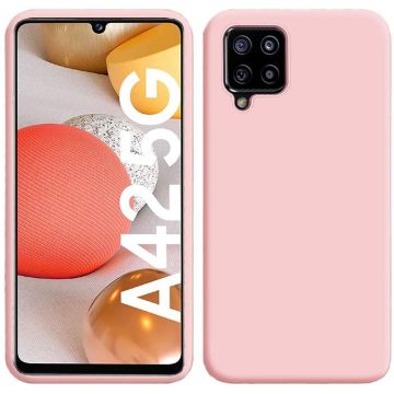 Samsung A42 hoesje - A42 5G hoesje Licht Rose - Samsung Galaxy A42 hoesje Nano Liquid siliconen Backcover- hoesje Samsung A42