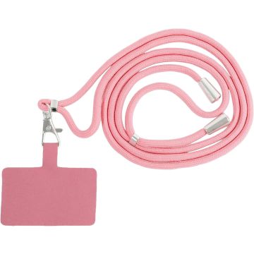 Universele Telefoonkoord Licht Roze - Verstelbare Telefoonketting - Koord voor samsung , Geschikt voor iPhone, Moto, LG, xiaomi, Telefoon