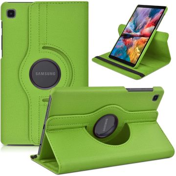 Samsung Tab A7 Lite Hoes bookcase - Samsung Galaxy Tab A7 Lite hoes 8.7 360 draaibare case Hoesje - Groen