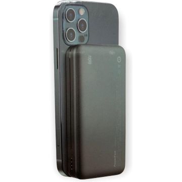 Durata - Draadloze Powerbank met Magmate Magneet 10.000 mAh Power Delivery Zwart