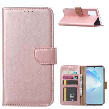 Samsung Galaxy S20 Plus Boek hoesje met Pasjeshouder - Rose goud