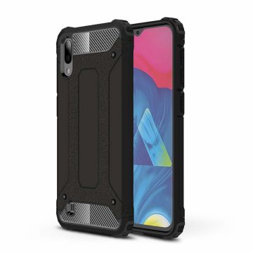 Ntech Samsung Galaxy M10 Hybrid Armor Hoesje - Zwart