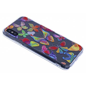 iPhone X / Xs 3D Butterfly Design Back Cover Hoesje