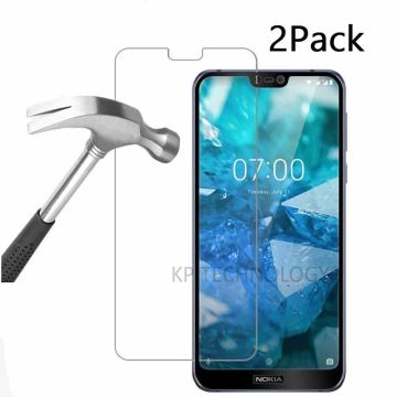 Ntech 2Pack Nokia 7.1 Screenprotector Tempered Glass