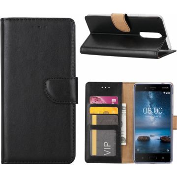 OnePlus 5T booktype case / portmeonnee hoesje Zwart