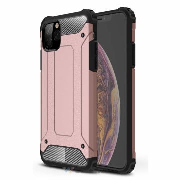 Hoesje Geschikt voor iPhone 11 Pro Max Armor Hoesje - Rosegoud