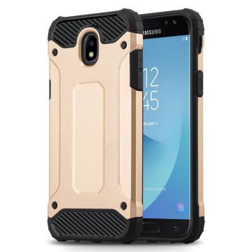 Ntech Samsung Galaxy J3 2017 Hybrid Armor Hoesje - Goud