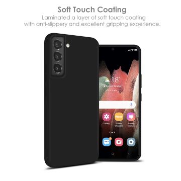 Samsung S22 Hoesje Silicone Backcover - Zwart - Samsung Galaxy S22 hoesje Siliconen soft liquid - Samsung S22 case - hoesje Samsung S22