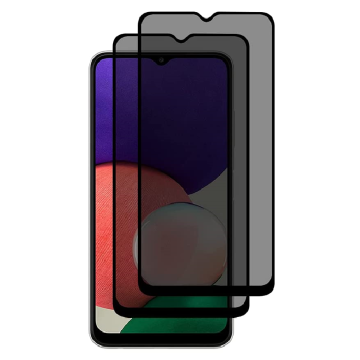 Samsung A22 Privacy Glass - Samsung Galaxy A22 5G Privacy Screen - Privacy Glass Galaxy A22 - Privacy Screenprotector Galaxy A22 5G - Privacy Screenprotector - 2 pack