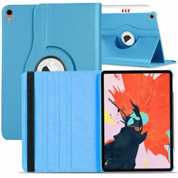 Hoes geschikt voor iPad Air 2022 360 Graden Draaibare Licht Blauw - Hoes geschikt voor iPad Air 5 hoes bookcase met standaard - Hoes geschikt voor iPad air 5 case 5e generatie hoes - Hoes geschikt voor iPad Air 2022 / Air 2020 hoes 10.9 - Hoes geschikt vo