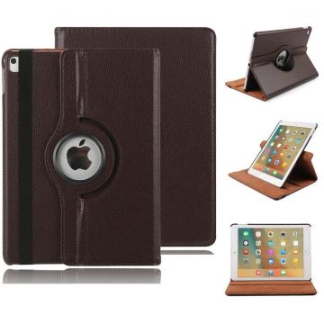 Ntech Hoes geschikt voor Apple iPad iPad Air (2019) 10.5 Draaibare Hoes - Bruin