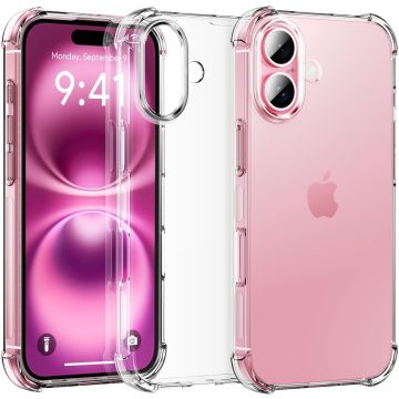 Hoesje geschikt voor iPhone 16 shockproof backcover – transparant