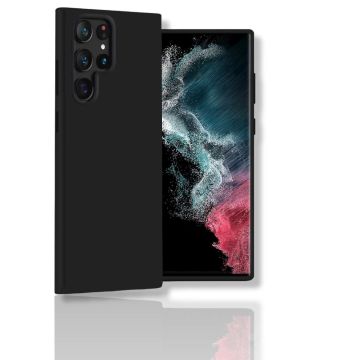 oTronica Samsung S22 Ultra hoesje Zwart - Samsung Galaxy S22 Ultra hoesje - hoesje Samsung S22 Ultra – S22 Ultra hoesje - hoesje Samsung Galaxy S22 Ultra - hoesje S22 Ultra - Siliconen hoesje – Zwart - oTronica colourackcover