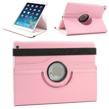 iPad Air 2 – 360 Graden draaibare hoesje – Lederen – Licht Roze