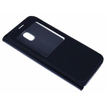Zwart Window vieuw Cover Kunst LederHoesje Samsung Galaxy J5 ( 2017 )