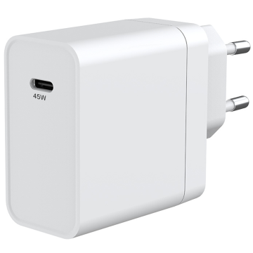 USB C Adapter 45W oplader - Snellader fast charger- Wit