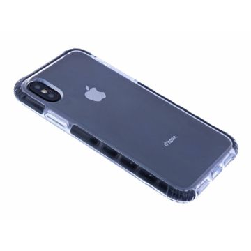 iPhone X / Xs Premium Transparent & Anti Shock TPU Hoesje Zwart