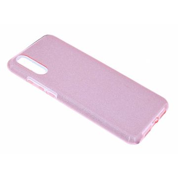 Huawei P20 Roze Glitter TPU Back Cover Hoesje