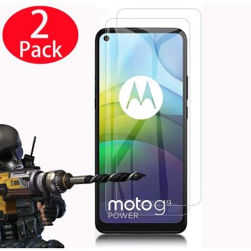 Motorola Moto G9 Power Glazen Glass - Moto G9 Power Screenprotector - 2 Stuks