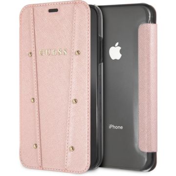 Guess Kaia Book Case voor Apple iPhone XR (6.1") - Roségoud