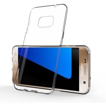 Galaxy S7 crystal clear Hybrid bumper ultra thin silicone hoesje