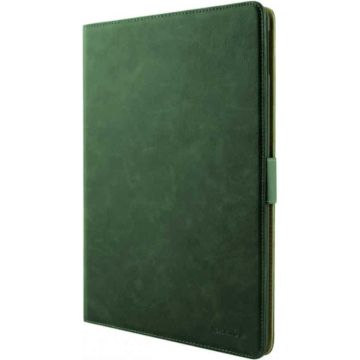 iPad 2021 hoes Bookcase Premium Luex Leren case Groen - iPad 2020 hoes - iPad 2019 hoes Luex 10.2 inch - hoes iPad 2021 / Ntech -ipad hoes 7e generatie hoesje - Portemonnee cover