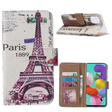 Samsung Galaxy A51 Portemonnee/Boek Hoesje - Eiffeltoren (1889)