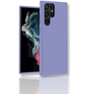 oTronica Samsung S22 Ultra hoesje Lavendel - Samsung Galaxy S22 Ultra hoesje - hoesje Samsung S22 Ultra – S22 Ultra hoesje - hoesje Samsung Galaxy S22 Ultra - hoesje S22 Ultra - Siliconen hoesje – Lavendel - oTronica colourackcover