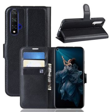 Ntech Honor 20 Portemonnee Hoesje / Book Case - Zwart