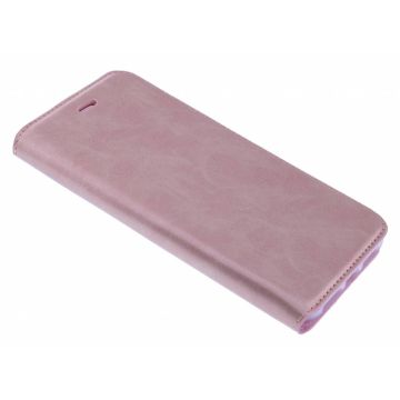 Luxe Rose Goud TPU / PU Leder Flip Cover met Magneetsluiting voor iPhone Xs