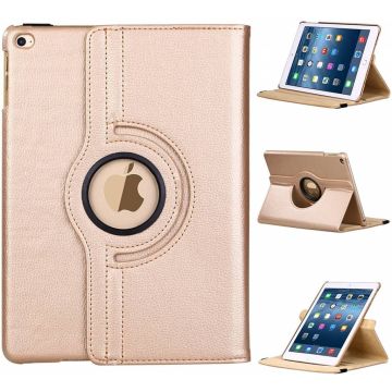 Apple iPad 9.7 (2018) hoesje 360° draaibaar Champagne Goud