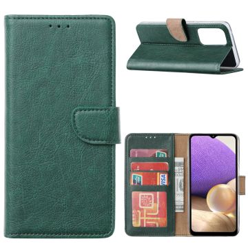 Samsung A33 hoesje bookcase Groen - Samsung Galaxy A33 wallet case portemonnee hoesje - A33 5G Hoes met Pasjeshouder cover