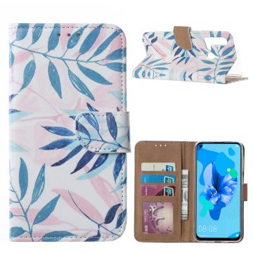 Ntech Tropisch Design Portemonnee Hoesje - Huawei P20 lite (2019)
