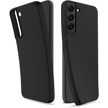 Samsung S22 Plus Siliconen Hoesje Back Cover Zwart - Back Cover hoesje Samsung Galaxy S22 Plus - Samsung S22 Plus hoesje Siliconen cover