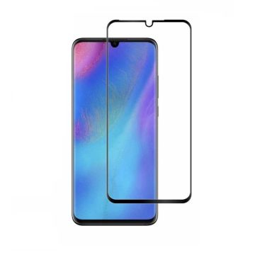 Ntech Huawei P30 full cover Screenprotector Tempered Glass Zwart