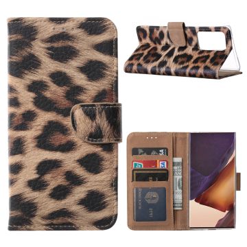 Samsung Galaxy Note 20 Ultra hoesje / Portemonnee / Boek cover Luipaard