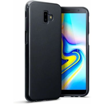 Hoesje voor Samsung Galaxy J6 Plus, gel case, mat zwart