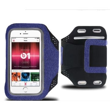 Sportarmband Geschikt voor Samsung Galaxy M51 Fabric/Stof - Grijs / Blauw