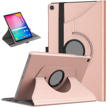 Hoesje Geschikt Voor Samsung Galaxy tab s6 lite 2024 hoes Rose Goud Draaibare Hoesje Case Cover tablethoes - Tab s6 lite hoes 2020 / 2022 360 Hoes bookcase
