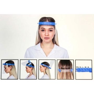 Spatmasker 1 Front Barrier + 2 Spare Front Barriers Gratis | Gezichtsbescherming |Hygiene masker -Spatscherm--Gecertificeerd & Afwasbaar Gezichtsmasker | Beschermkap voor gezicht | Spatscherm | Face Shield | Spatkap | Gelaatscherm | gezichtscherm ||