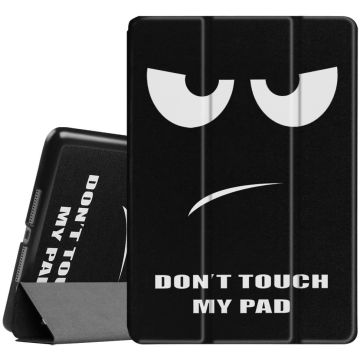 Hoes geschikt voor iPad 2018 Don't Touch Me - Hoes geschikt voor iPad 2017 - Hoes geschikt voor iPad 6e generatie trifold case - Hoes geschikt voor iPad 2018 hoes - Hoes geschikt voor iPad 2017 hoes - Hoes geschikt voor iPad 2018 book case smart cover - N